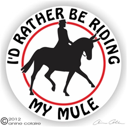 Dressage Mule Decal