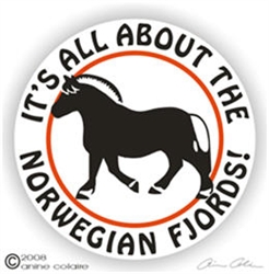 Fjord Horse Trailer Decal