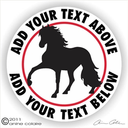 Peruvian Paso Vinyl Decal