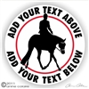 Hunter Under Saddle Horse Trailer Decal