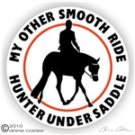 Hunter Under Saddle Horse Trailer Decal