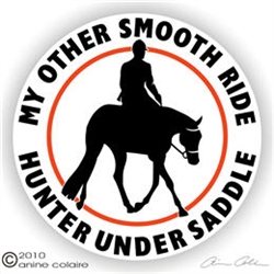 Hunter Under Saddle Horse Trailer Decal