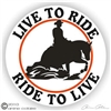 Horse Reiner Horse Trailer Window Decal