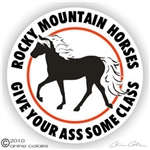 Rocky Mountain Horse Trailer Decal