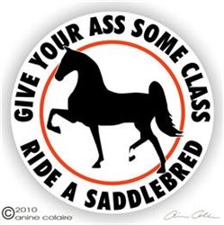 Saddlebred Horse Trailer Decal