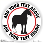 Shire Horse Trailer Decal