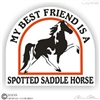 Spotted Saddle Horse Trailer Decal