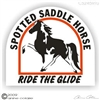 Spotted Saddle Horse Trailer Decal
