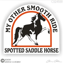 Spotted Saddle Horse Trailer Decal