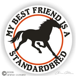 Standardbred Horse Trailer Decal