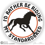 Standardbred Horse Trailer Decal