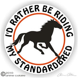 Standardbred Horse Trailer Decal