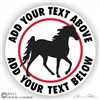 Tennessee Walker Horse Trailer Decal