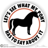 Welsh Pony Horse Trailer Decal