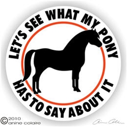 Welsh Pony Horse Trailer Decal