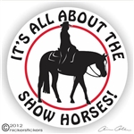 Western Pleasure Horse Trailer Decal