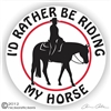 Western Pleasure Horse Trailer Decal