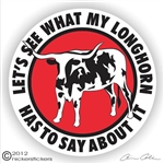 Longhorn Decal