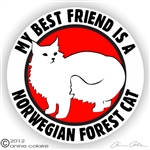 Norwegian Forest Cat Decal