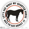 Quarter Horse Vinyl Decal