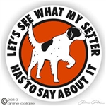 English Setter Decal