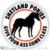 Shetland Pony Horse Trailer Decal