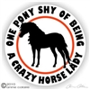 Shetland Pony Horse Trailer Decal