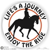 Dressage Rider Horse Trailer Decal