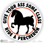 Percheron Horse Trailer Decal