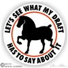 Percheron Horse Trailer Decal