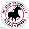 Belgian Draft Horse Trailer Decal