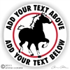 Belgian Draft Horse Trailer Decal