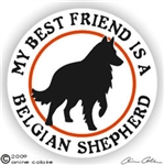 Belgian Sheepdog Window Decal