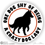 Belgian Sheepdog Window Decal