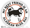 Alaskan Klee Kai Decal