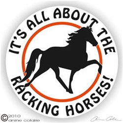 Racking Horse Trailer Decal