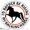 Racking Horse Trailer Decal