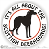 Scottish Deerhound Decal