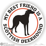 Scottish Deerhound Decal