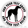 Scottish Deerhound Decal