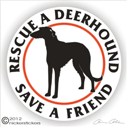 Scottish Deerhound Decal