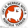 Norfolk Terrier Decal