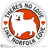 Norfolk Terrier Decal