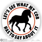 Welsh Cob Horse Trailer Decal