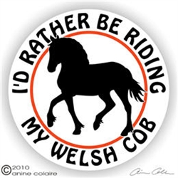 Welsh Cob Horse Trailer Decal