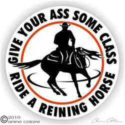 Horse Reiner Horse Trailer Window Decal