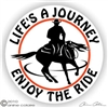 Horse Reiner Horse Trailer Window Decal