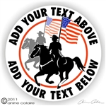 Drill Team Horse Trailer Decal