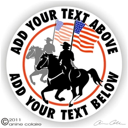 Drill Team Horse Trailer Decal