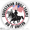 Drill Team Horse Trailer Decal